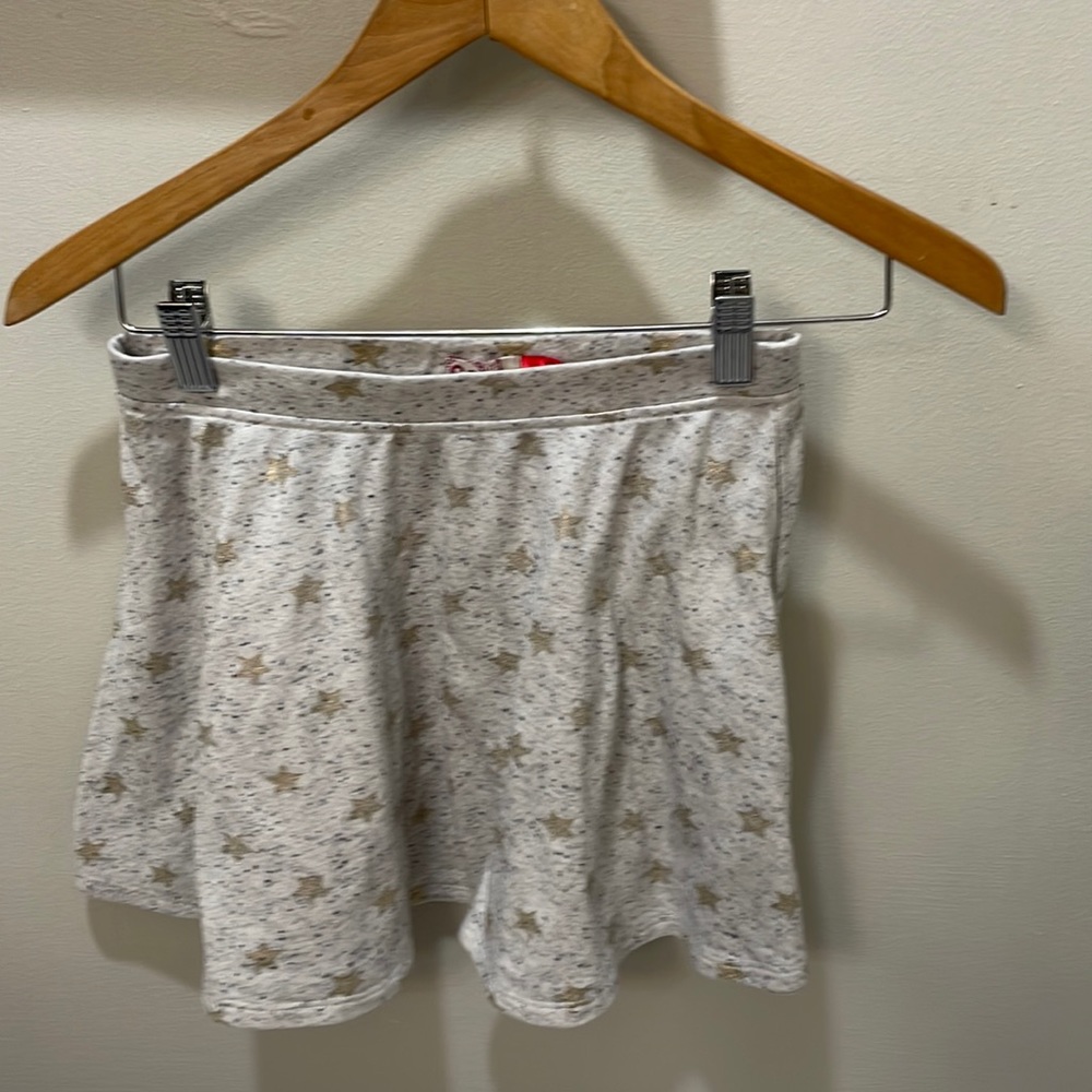 SO Gold Glitter Star Print Skirt Sz L (12) EUC